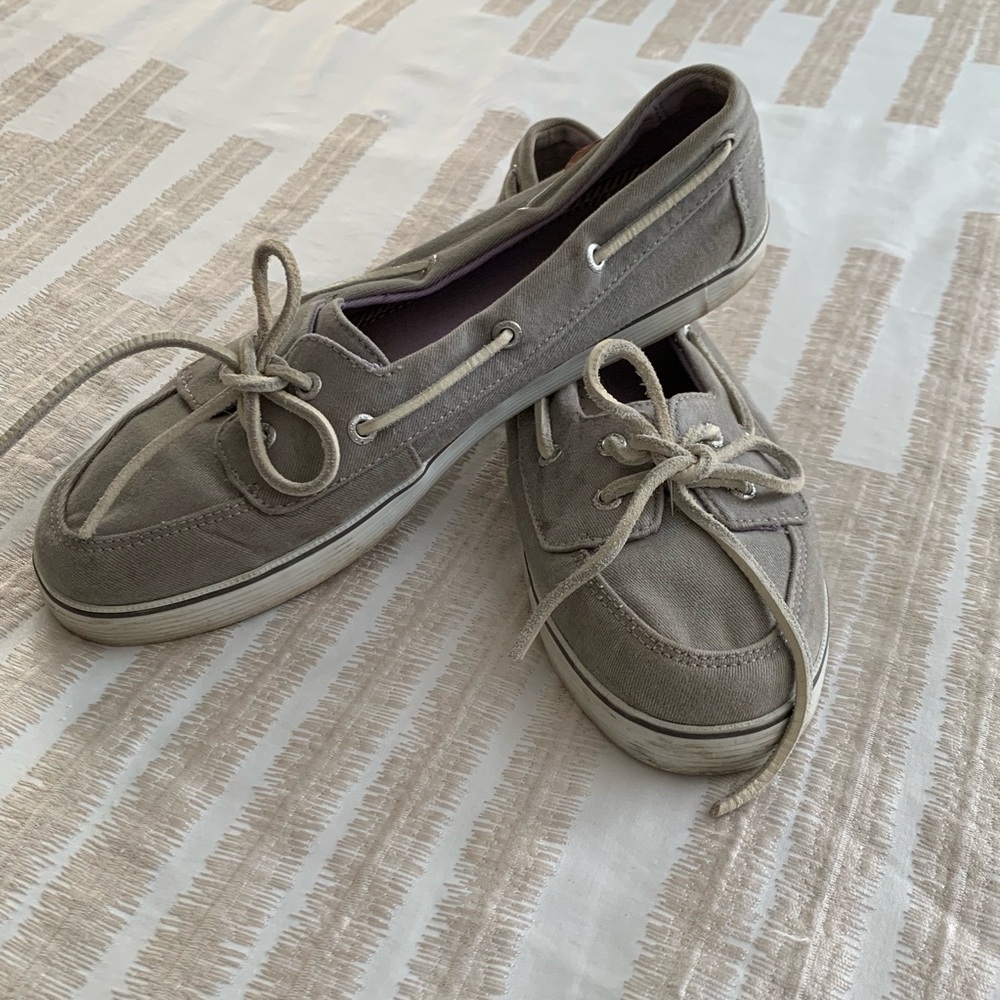 SPERRY Gray Canvas